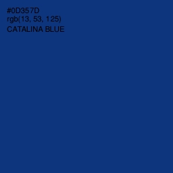 #0D357D - Catalina Blue Color Image
